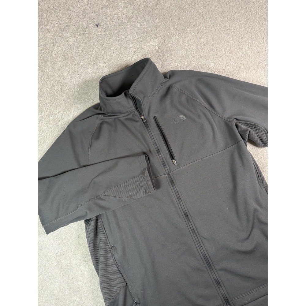 The North Face Apex Bionic Jacket Mens XL Black Fade Softshell Full Zip ANVJ TNF